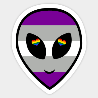 Grey Ace Gaylien Sticker